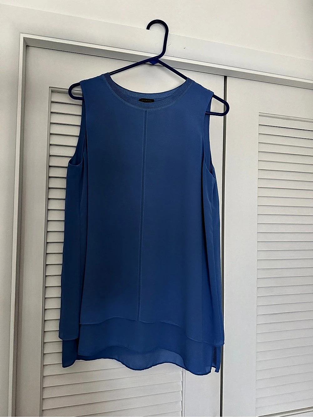 Talbots Blue Layered Tunic Size Medium Like New